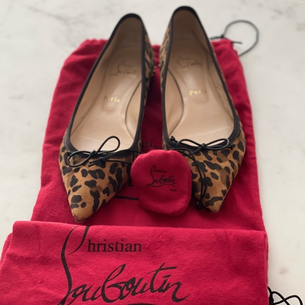 SOLD Christian Louboutin Hall Animal Print Flats